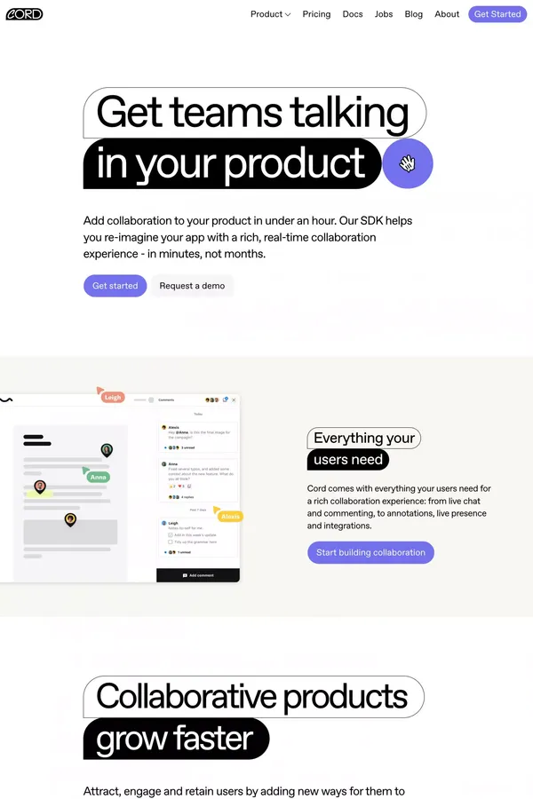 Cord | Make the internet multiplayer | Home - Landing design inspiration