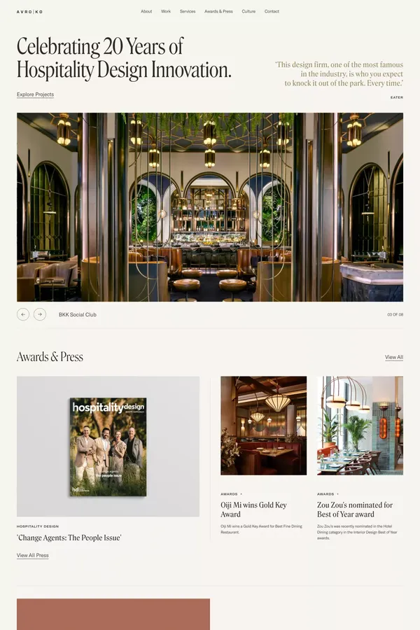 AvroKO — Interior Design - Portfolio design inspiration