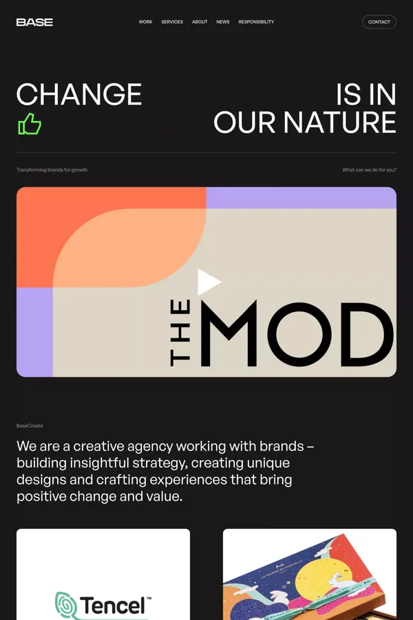 BaseCreate – Branding & Marketing Agency in Europe & HK - Portfolio design inspiration