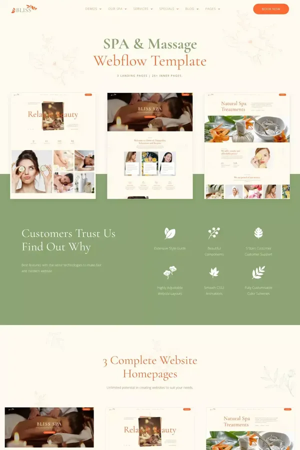 Bliss - Webflow HTML website template