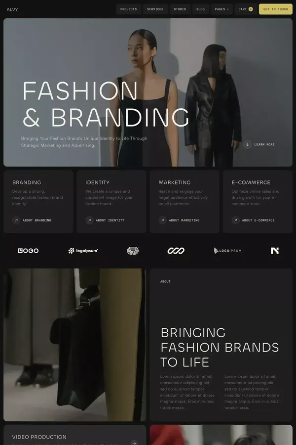 Alvy - Webflow Ecommerce Website Template - Template design inspiration