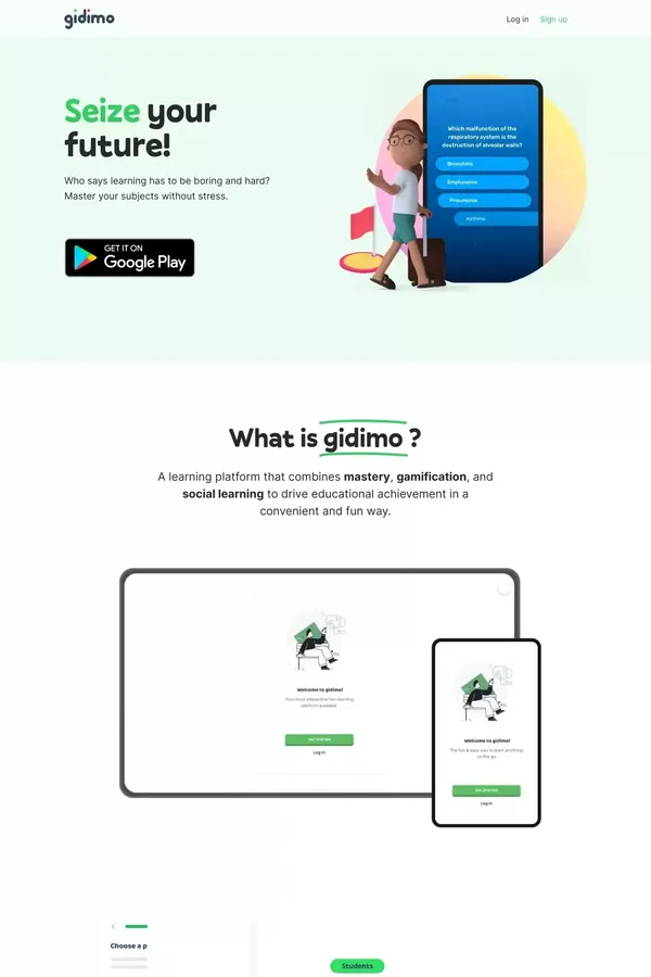 Home - gidimo - website design inspiration