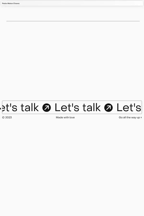 Pedro Matos Chaves · Design - website design inspiration