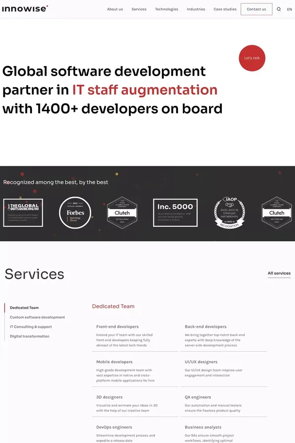 Custom Software Development Company | Innowise Group ®