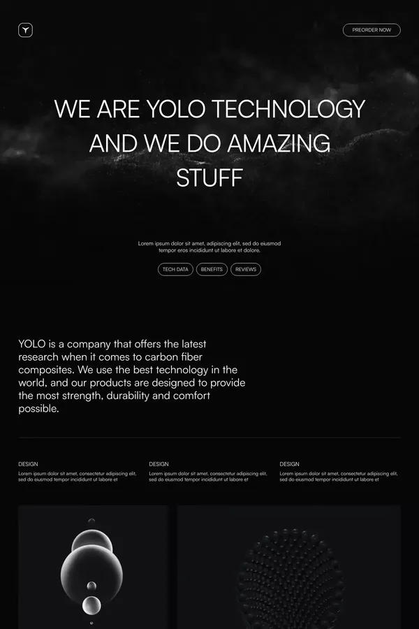 Yolo - Webflow HTML website template