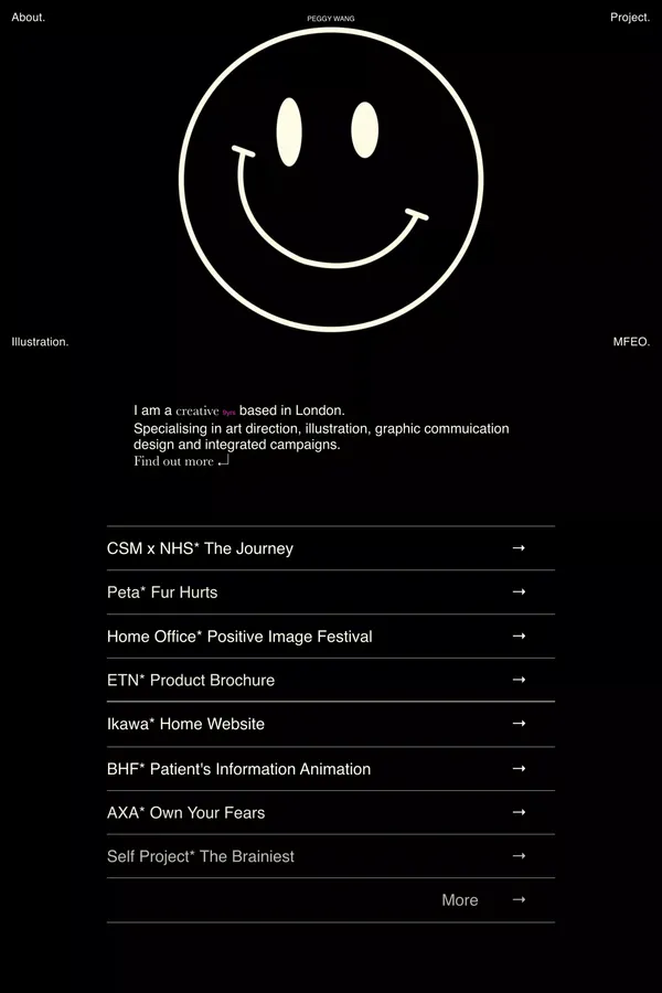 Peggy Wang's Portfolio - Peggy Wang - Portfolio design inspiration
