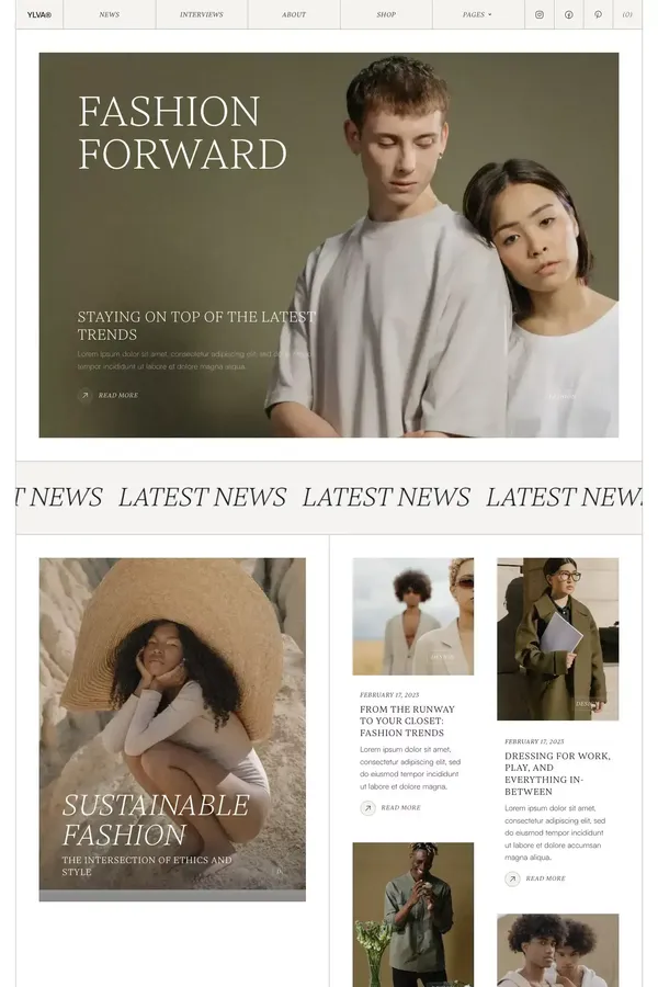Ylva - Webflow Ecommerce Website Template - Template design inspiration