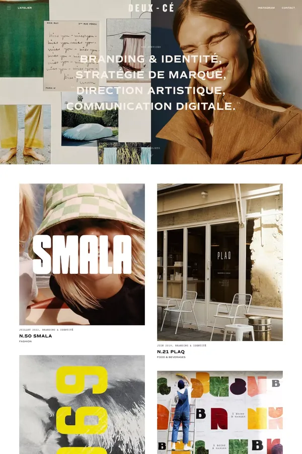 Atelier Deux-Cé - Portfolio design inspiration
