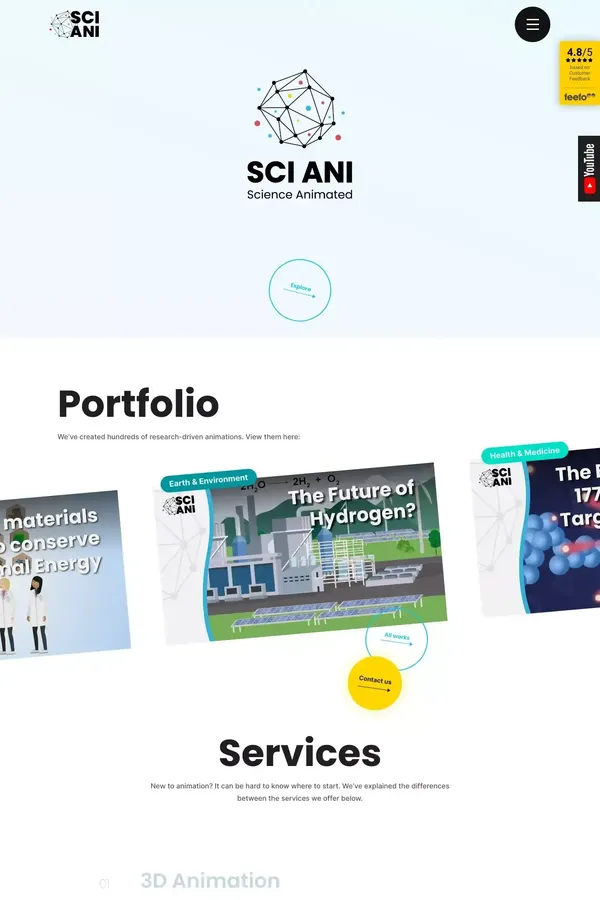 Home - Sci Ani - Portfolio design inspiration