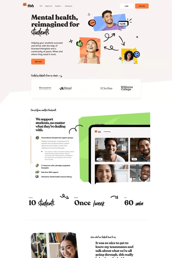 tobehonest-voila - Landing design inspiration