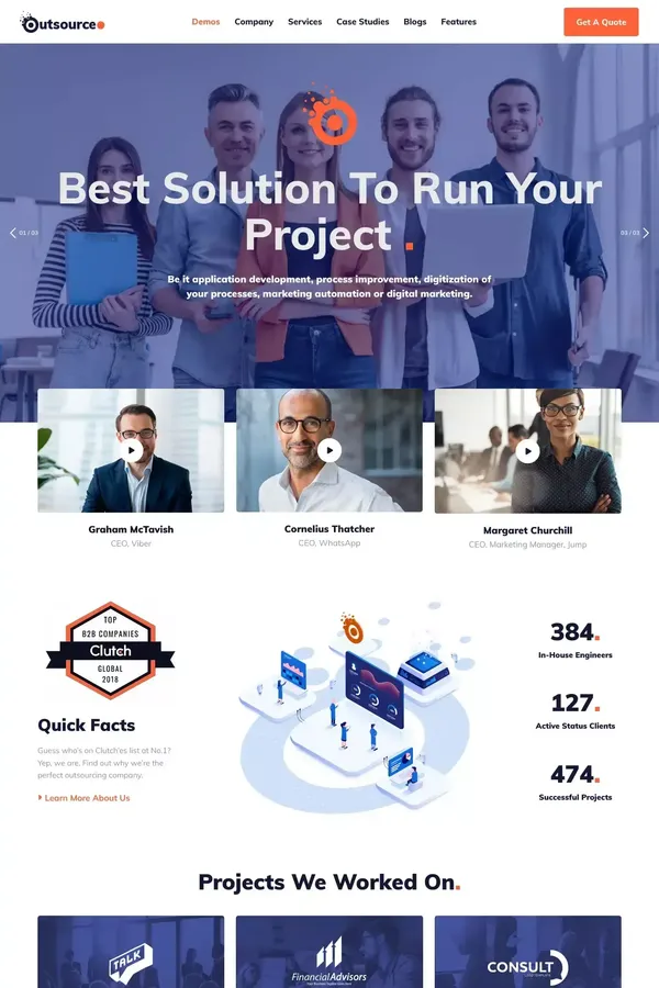 Outsourceo 128 - Webflow HTML website template