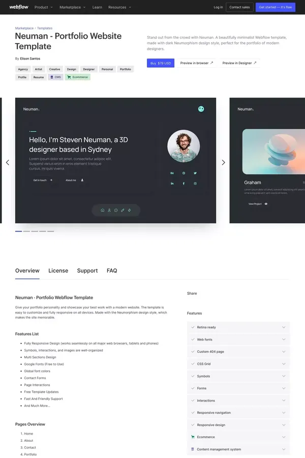 Neuman - Portfolio HTML5 Responsive Website Template