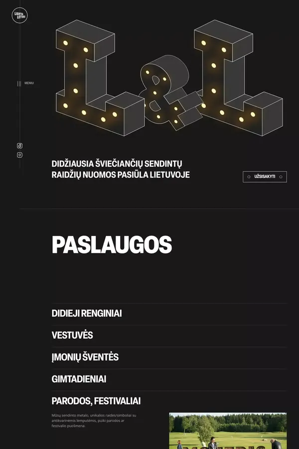 Å vieÄianÄiÅ³ raidÅ¾iÅ³ nuoma - website design inspiration