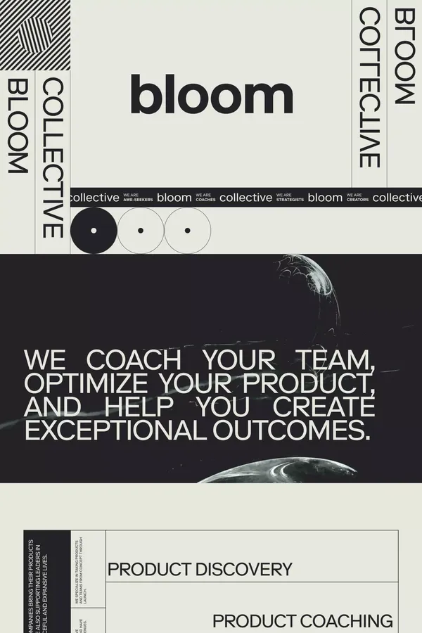 Home - Bloom Collective - Portfolio design inspiration