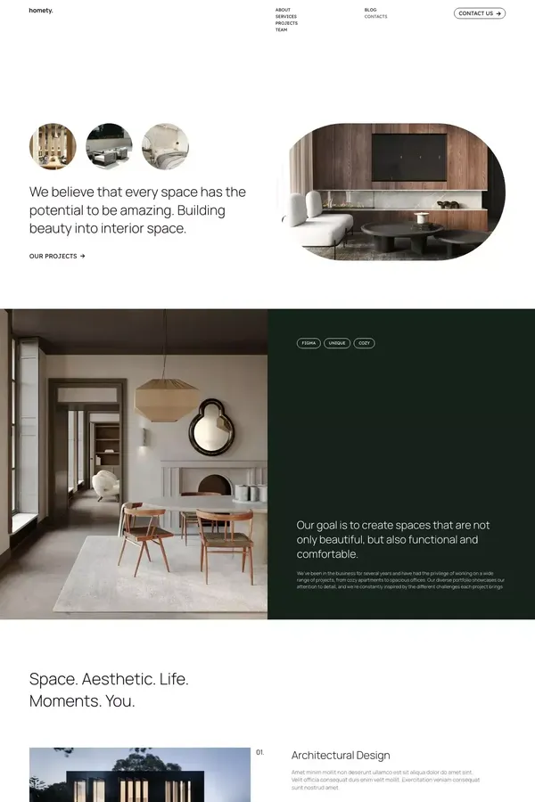 Homety – Webflow HTML website template - Template design inspiration