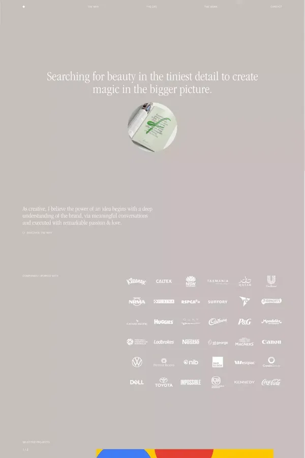 Michele Verze - Creative Director specialised in Design - Portfolio design inspiration