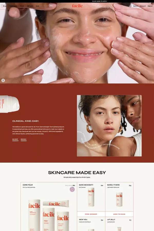 Dermatology Boutique West Hollywood | Best Skin Care Brands Sets - Ecommerce design inspiration