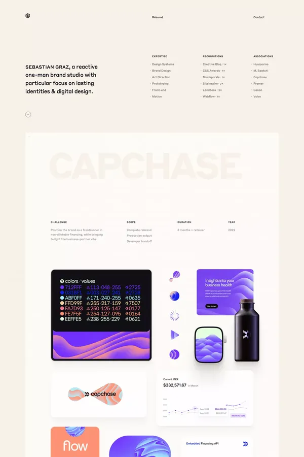 Sebastian Graz · Studio - Portfolio design inspiration