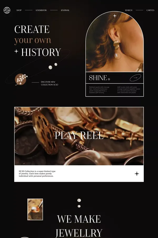 Shine Shop - Landing design inspiration