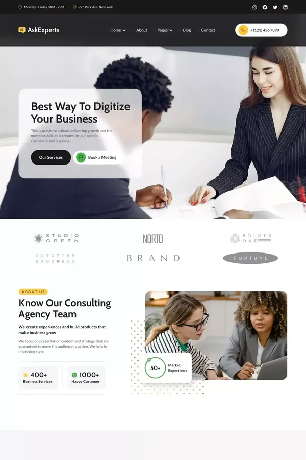 AskExperts - Webflow HTML website template - Template design inspiration