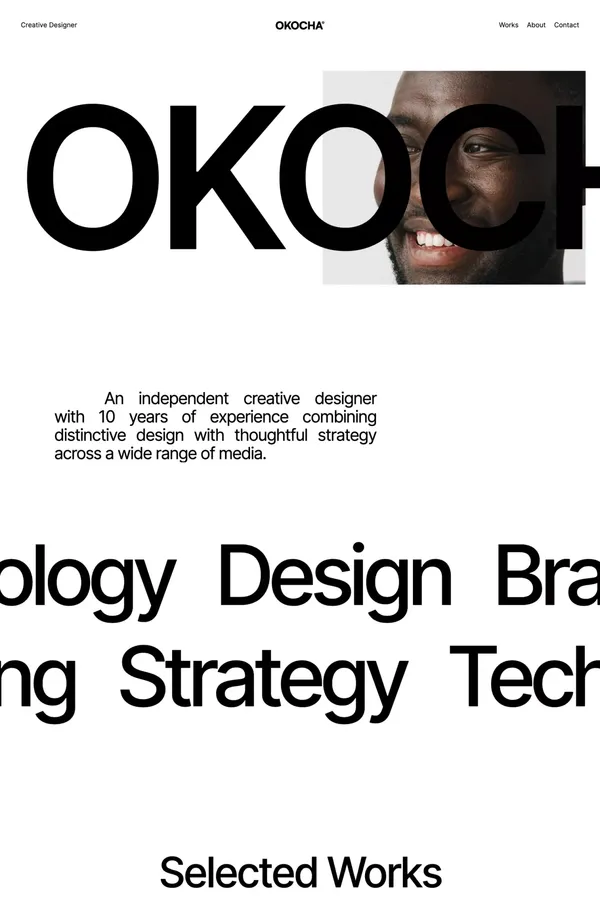 Okocha — Creative Designer - Template design inspiration