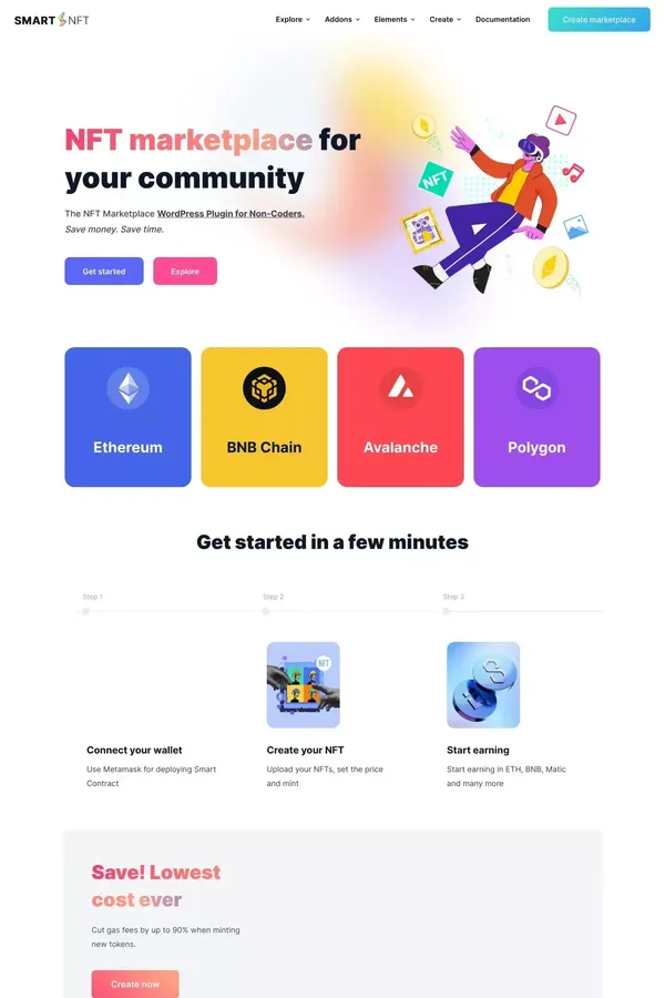 Smart NFT - NFT Marketplace WordPress Plugin