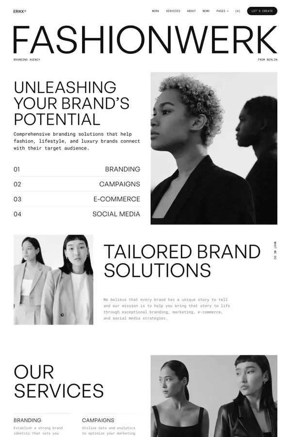 Erikk - Webflow Ecommerce Website Template - Template design inspiration