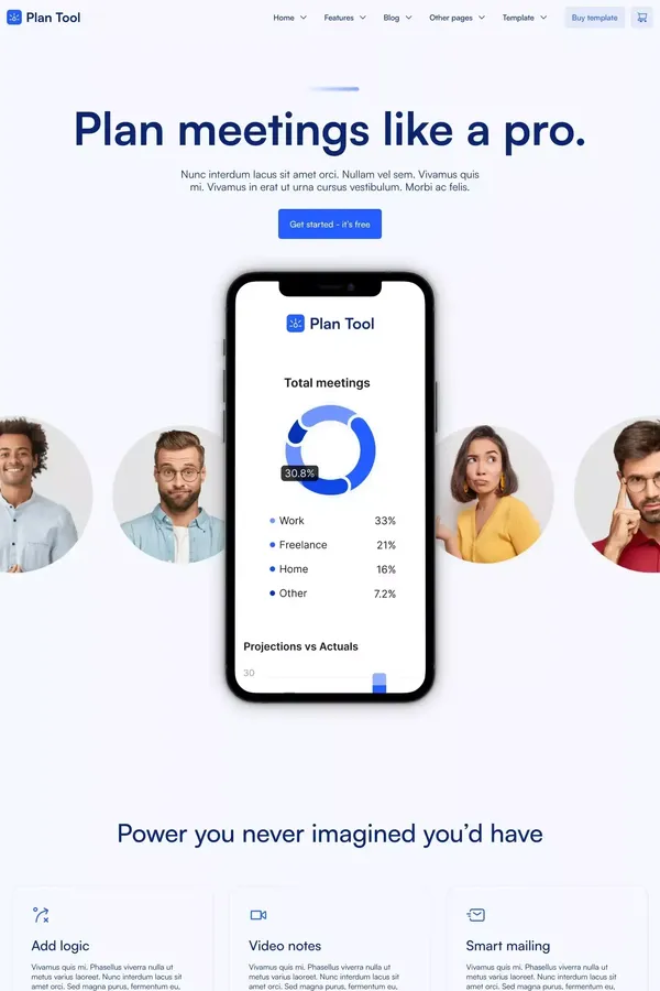 Plan Tool - Webflow Ecommerce website template - Template design inspiration