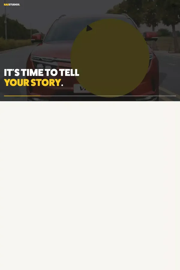 Nas Studios - Videos that engage people. - website design inspiration