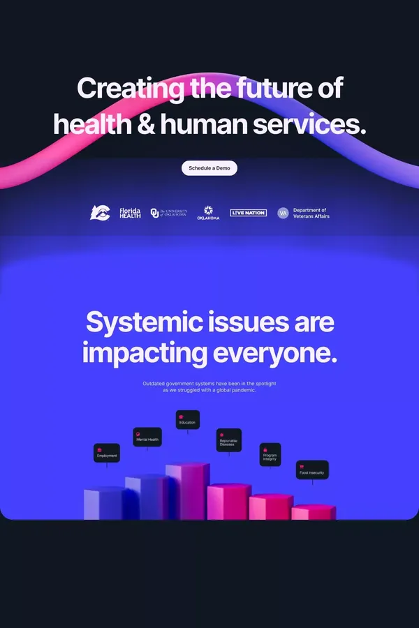 Healthy Together - Creating the future of public health and human services - website design inspiration