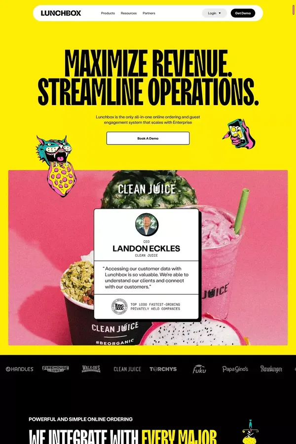 Lunchbox - Online Ordering and Order Management for Restaurants - website design inspiration