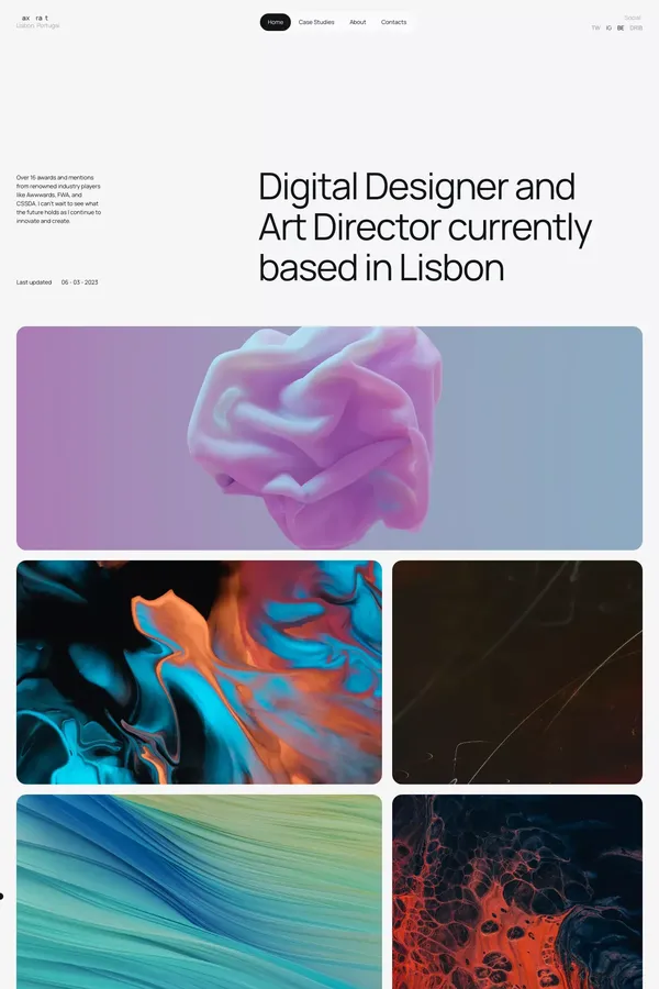 Max Pratt – Webflow HTML website template - Template design inspiration