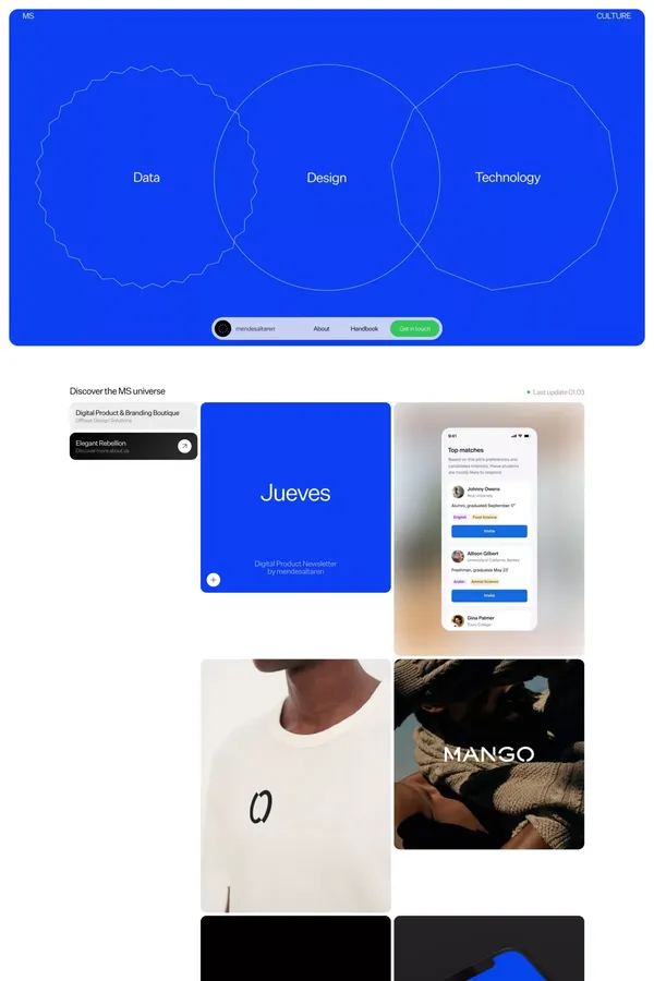 Mendesaltaren - Portfolio design inspiration