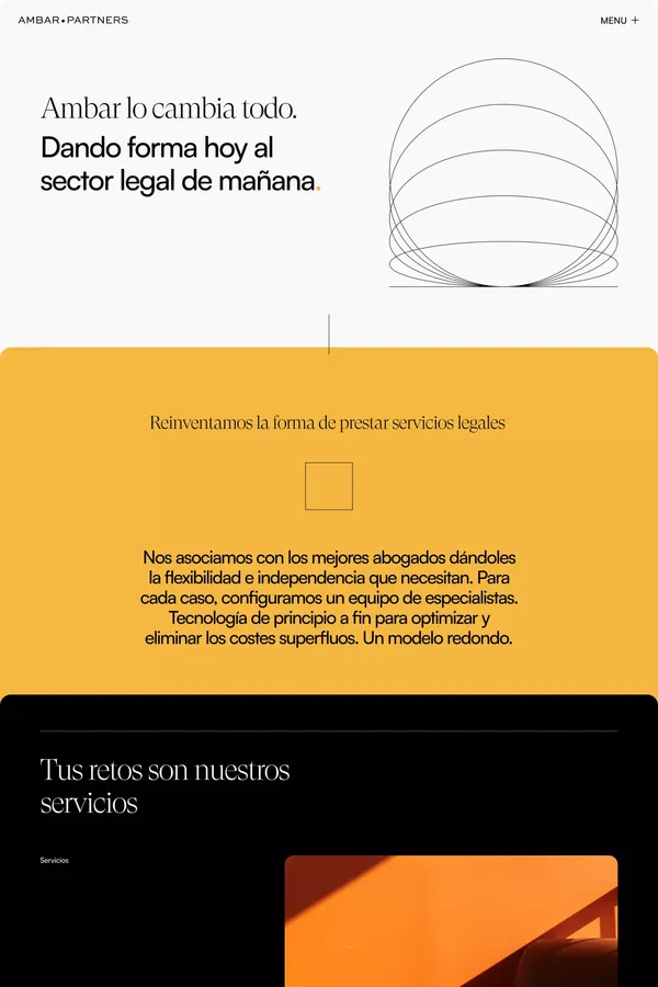 Ambar Partners | Ambar es la primera firma de servicios legales alternativos (ALSP), partner exclusivo de Axiom, abogados por proyectos - Portfolio design inspiration