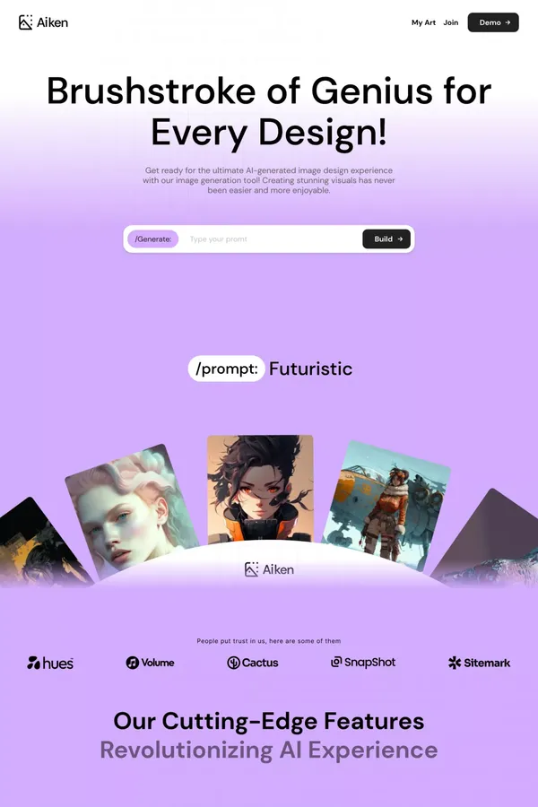 Aiken - Webflow HTML website template - Template design inspiration