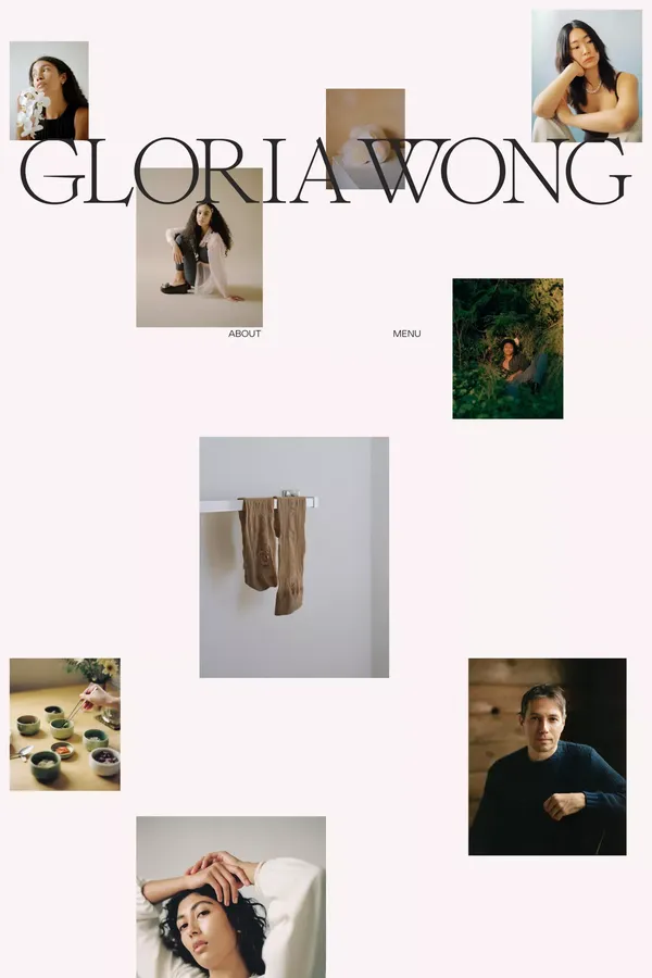 Gloria Wong - Portfolio design inspiration