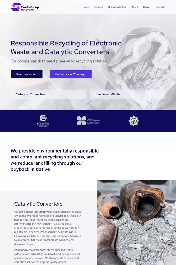 South Group Recycling – Electronic waste and catalytic converter recycler based in South Africa.