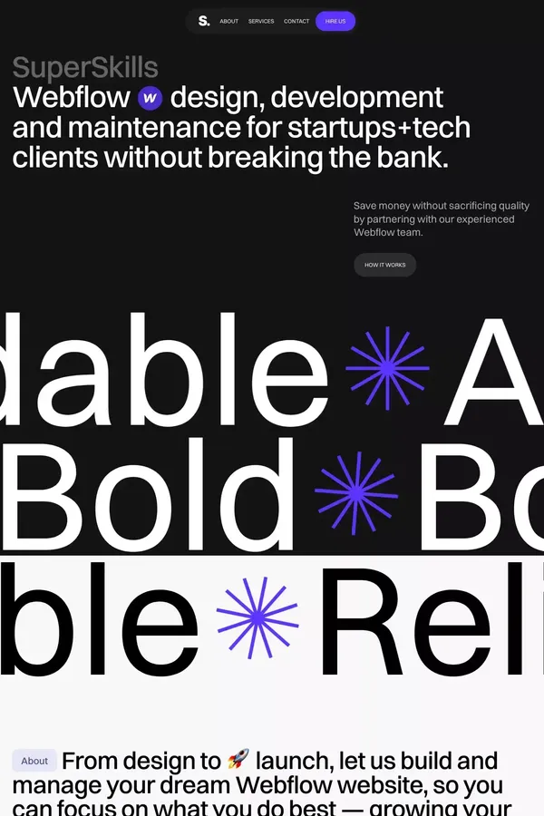 SuperSkills | Expert Webflow Development and Site Maintenance - website design inspiration