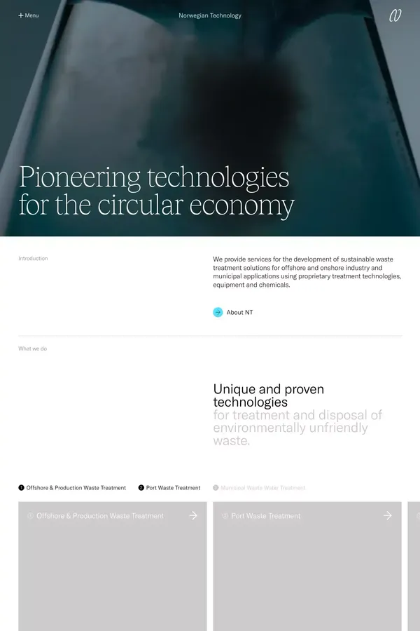 Home - Norwegian Technology - website design inspiration