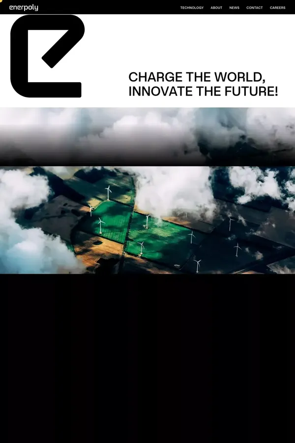 Charge the world, innovate the future - website design inspiration