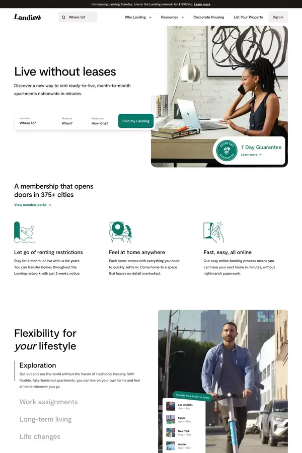 Just a moment... - Landing design inspiration