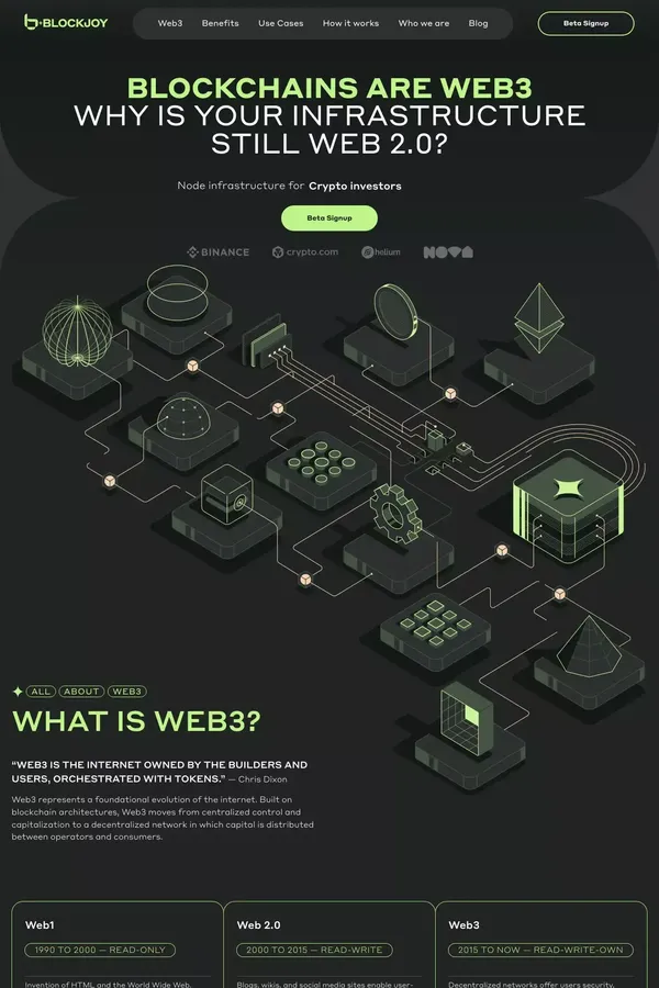 BLOCKJOY | Node infrastructure for everyone - website design inspiration