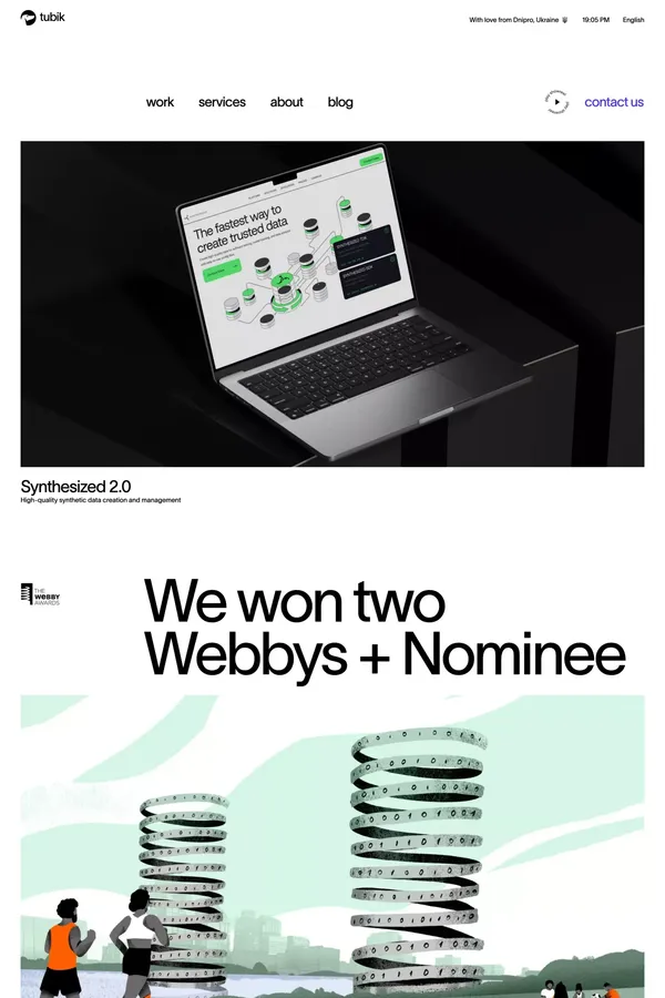 Tubik - Portfolio design inspiration