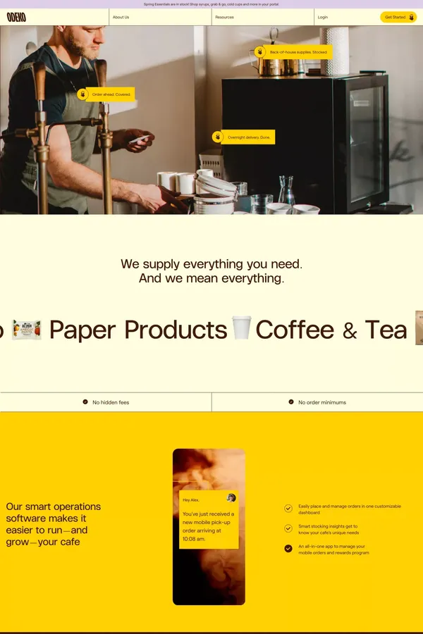 ODEKO - Landing design inspiration