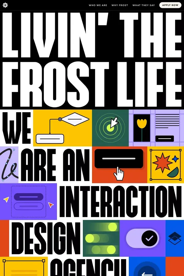 Life at Frost - Portfolio design inspiration