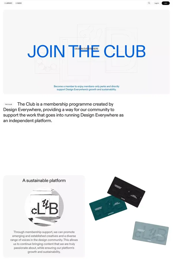 Club – Design Everywhere - Pricing design inspiration