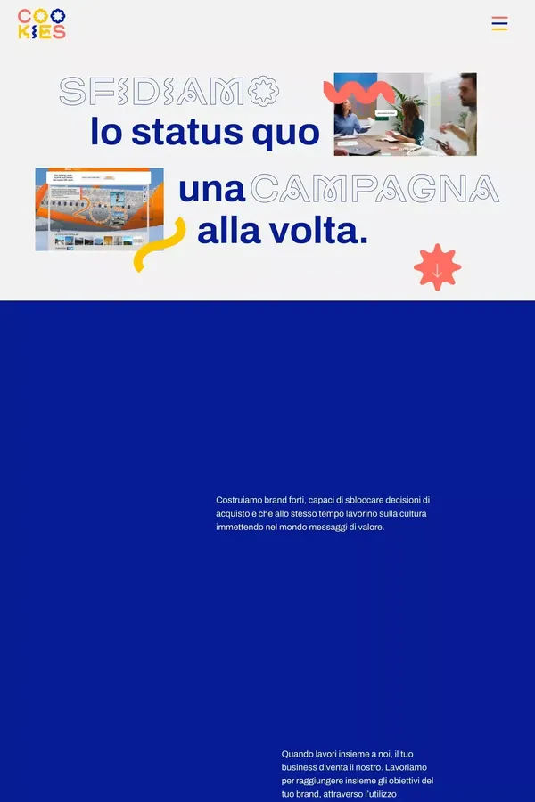 Cookies Agency - Agenzia di comunicazione Milano - website design inspiration