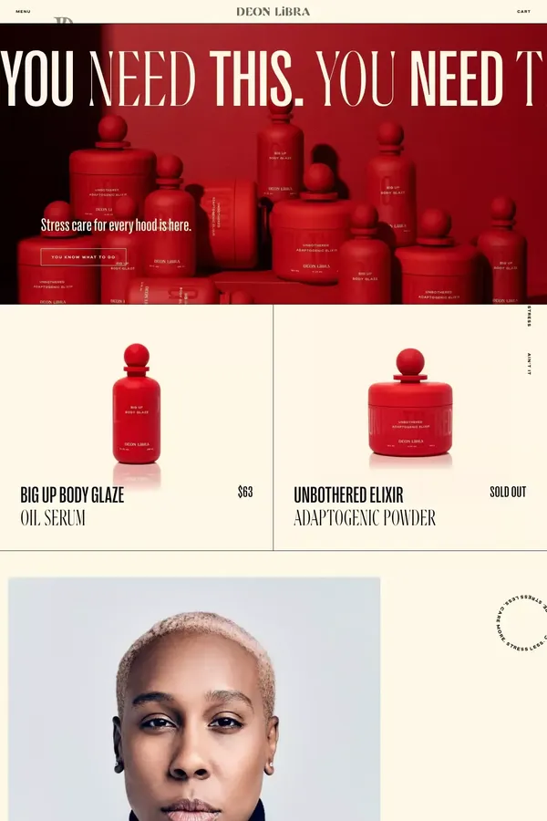 DEON LIBRA - Ecommerce design inspiration