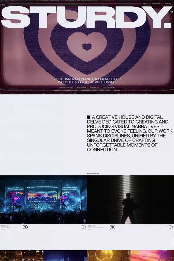 STURDY | Home - Portfolio design inspiration