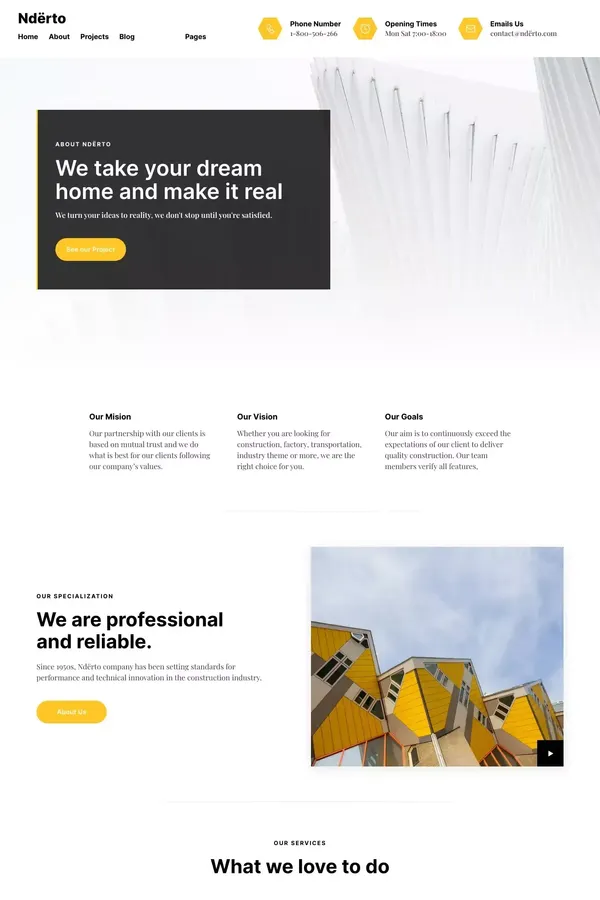 Nderto - Webflow Ecommerce website template